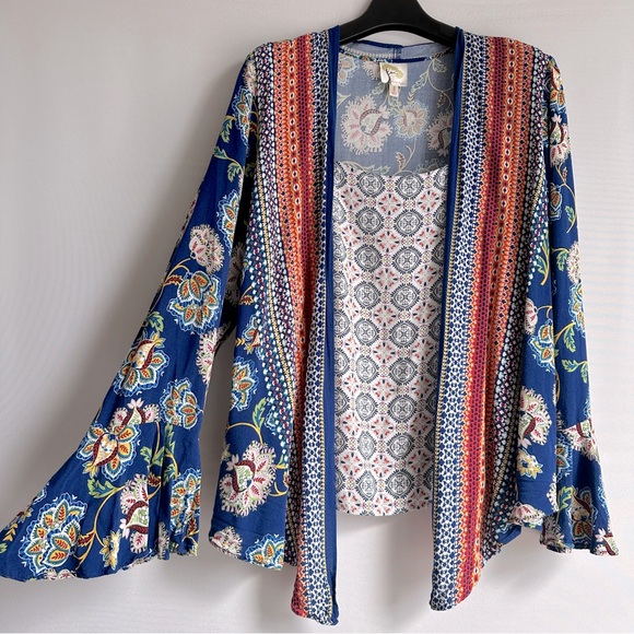 Anthropology Fig And Flowers Boho Top Size L - Picture 2 of 10